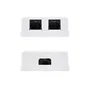 Nanocable Roseta de Superficie RJ45 Cat6 UTP 2 Tomas Blanco, Cable de Red Ethernet